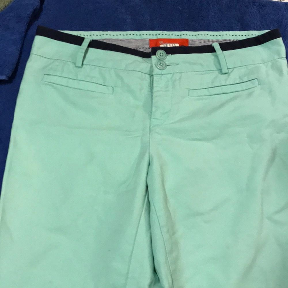 Anthropologie cartonnier green capris. Size 8